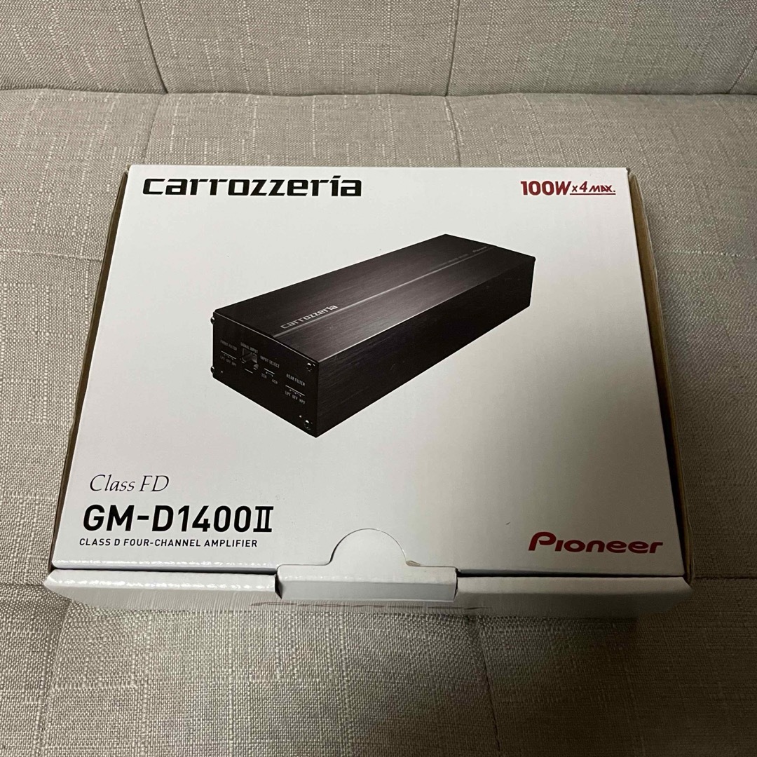 カロッツェリア(カロッツェリア)のPioneer パイオニア パワーアンプ GM-D1400-2 100W×4 ブ 自動車/バイクの自動車(カーオーディオ)の商品写真