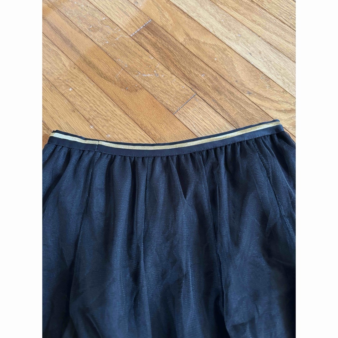 チュールロングスカート　ブラック レディースのスカート(ロングスカート)の商品写真