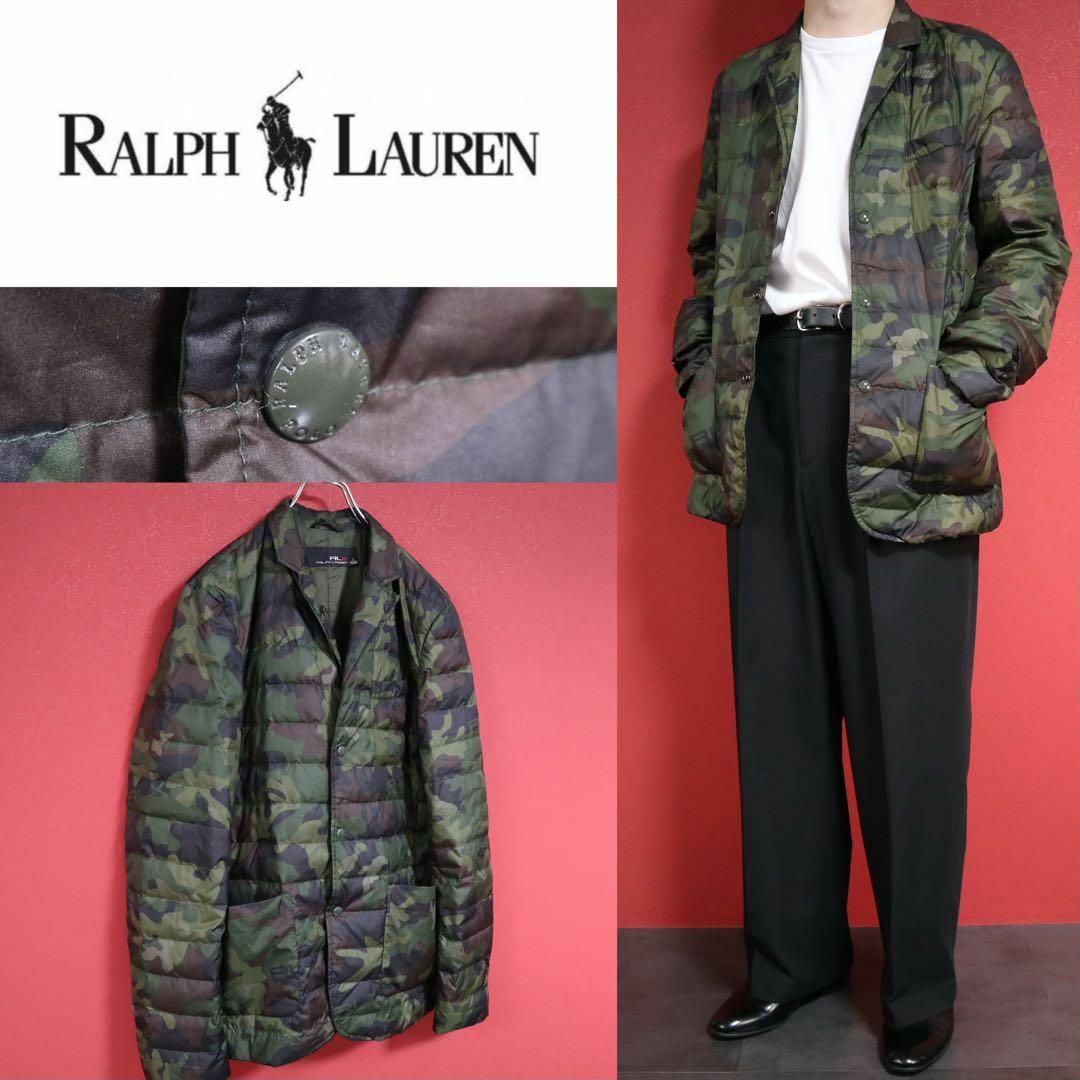 Ralph Lauren(ラルフローレン)の【極美品】RLX RALPH LAUREN 迷彩柄 ダウンテーラードジャケット メンズのジャケット/アウター(ダウンジャケット)の商品写真