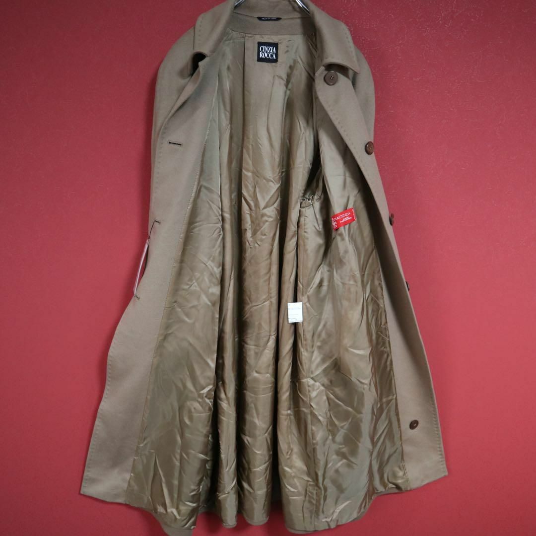 【新品未使用】CINZIA ROCCA カシミヤ100% デザイン ロングコート レディースのジャケット/アウター(ロングコート)の商品写真