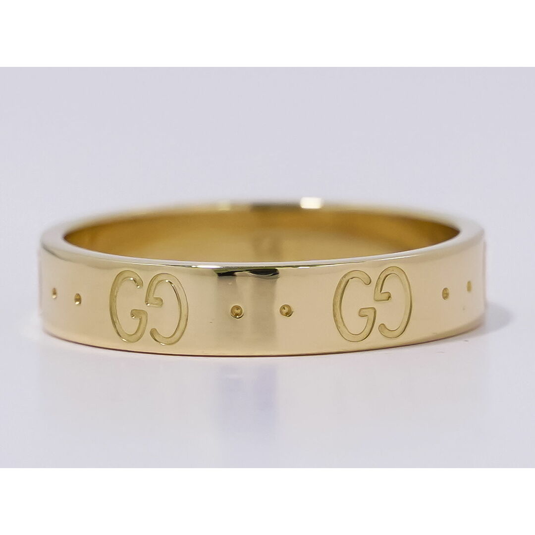 GUCCI - 本物 グッチ GUCCI GG アイコン 750 YG リング 指輪 14 GUCCI - 本物 グッチ GUCCI GG アイコン 750 YG リング 指輪 14