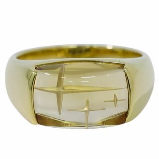 タサキ(TASAKI)の本物 タサキ TASAKI 田崎 シトリン K18 YG リング 指輪 13号 イエローゴールド アクセサリー ジュエリー 中古(リング(指輪))