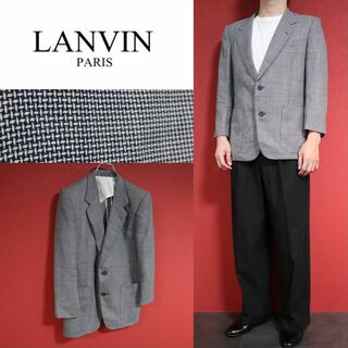 LANVIN - 【希少】LANVIN ランバン 総柄 デザイン テーラードジャケット