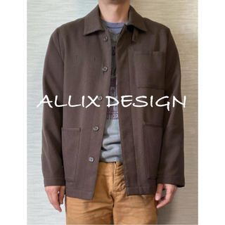 【Allix Design】 Tailored Jacket /Brown/M(テーラードジャケット)