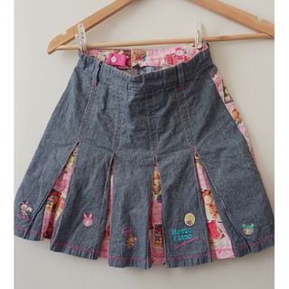 メゾピアノ デニムスカート 子供 スカート(女の子)(ピンク/桃色系)の メゾピアノ デニムスカート 子供 スカート(女の子)(ピンク/桃色系)の