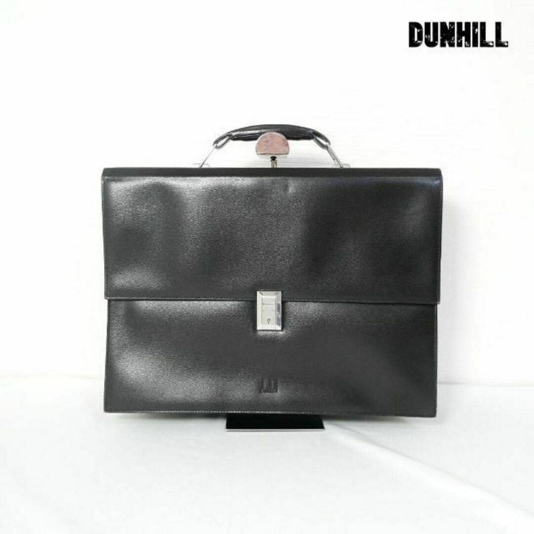 Dunhill(ダンヒル)の良品 dunhill カウレザー ロゴ A4収納 ブリーフケース メンズのバッグ(ビジネスバッグ)の商品写真