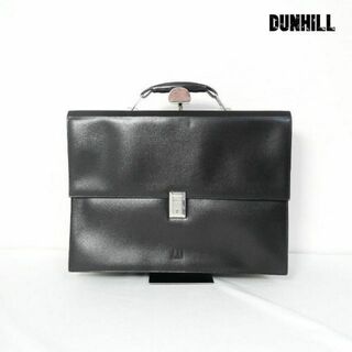 ダンヒル(Dunhill)の良品 dunhill カウレザー ロゴ A4収納 ブリーフケース(ビジネスバッグ)