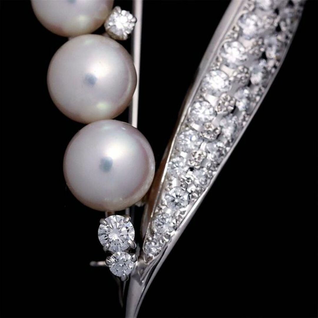 ミキモト MIKIMOTO アコヤ真珠 7.0-4.9mm ダイヤ 0.88ct ミキモト MIKIMOTO アコヤ真珠 7.0-4.9mm ダイヤ 0.88ct