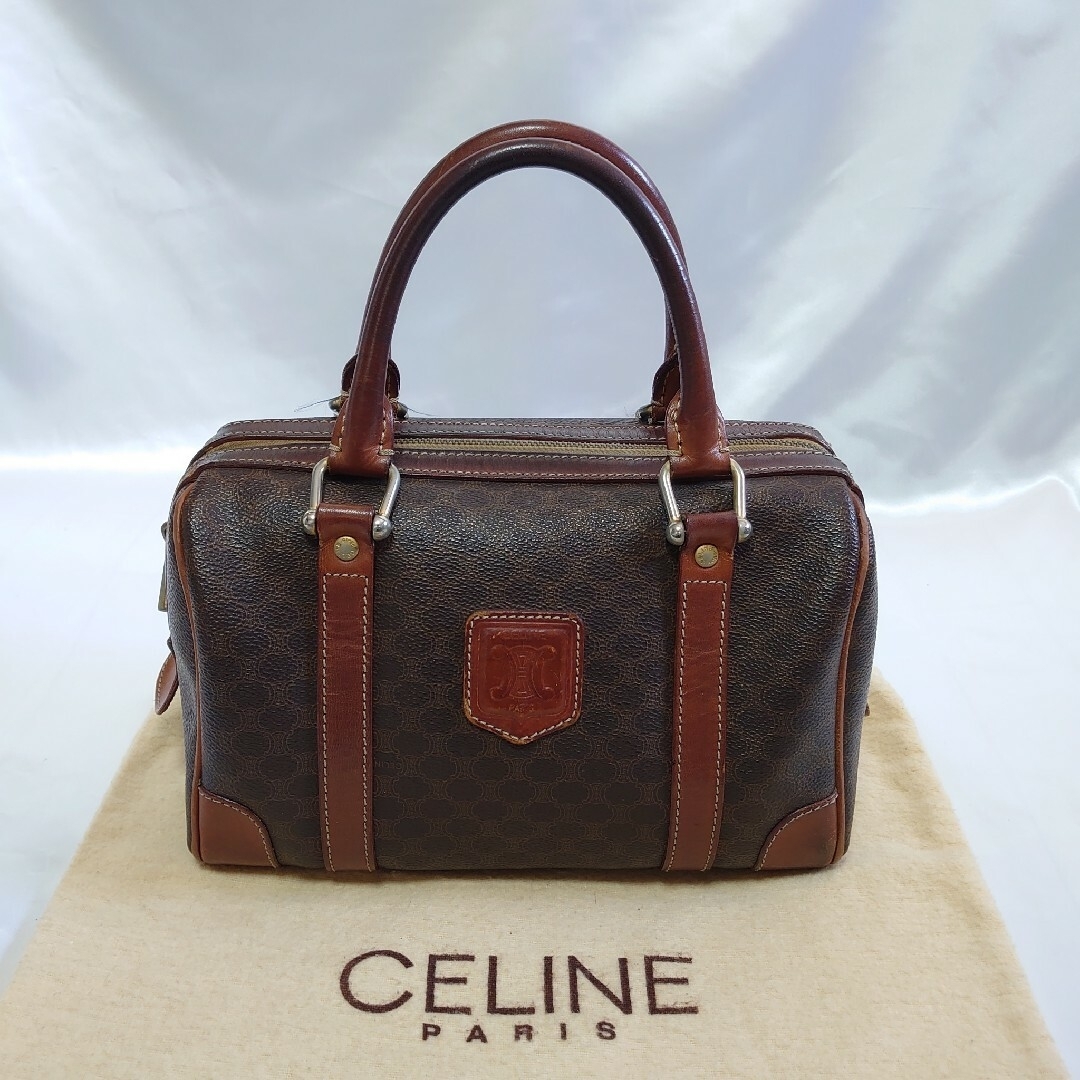 celine(セリーヌ)のCELINE マカダム柄 ミニハンドバッグ レディースのバッグ(ハンドバッグ)の商品写真