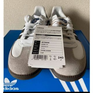 アディダス(adidas)の【新品】24cm adidas SAMBA OGアディダス サンバ  ホワイト(スニーカー)