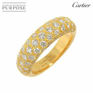 カルティエ(Cartier)のカルティエ Cartier ミミスター #49 リング パヴェダイヤ K18 YG イエローゴールド 750 指輪【証明書付き】 VLP 90219022(リング(指輪))