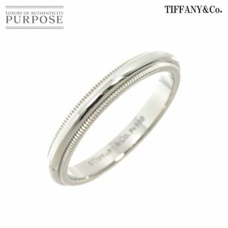 ティファニー(Tiffany & Co.)のティファニー TIFFANY&Co. ミルグレイン バンド 16号 リング 幅3mm Pt プラチナ 指輪 VLP 90224150(リング(指輪))