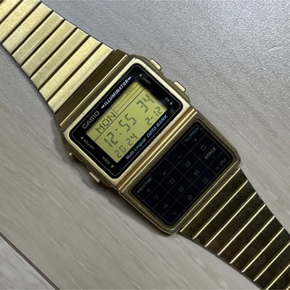 カシオ(CASIO)のCASIO DATA BANK GOLD 腕時計(腕時計(デジタル))