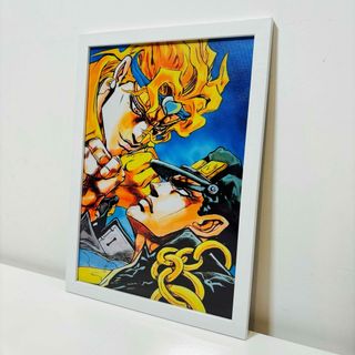 【白額付きポスター】JOJO ジョジョの奇妙な冒険 第3部 承太郎 ディオ(新品(ポスター)