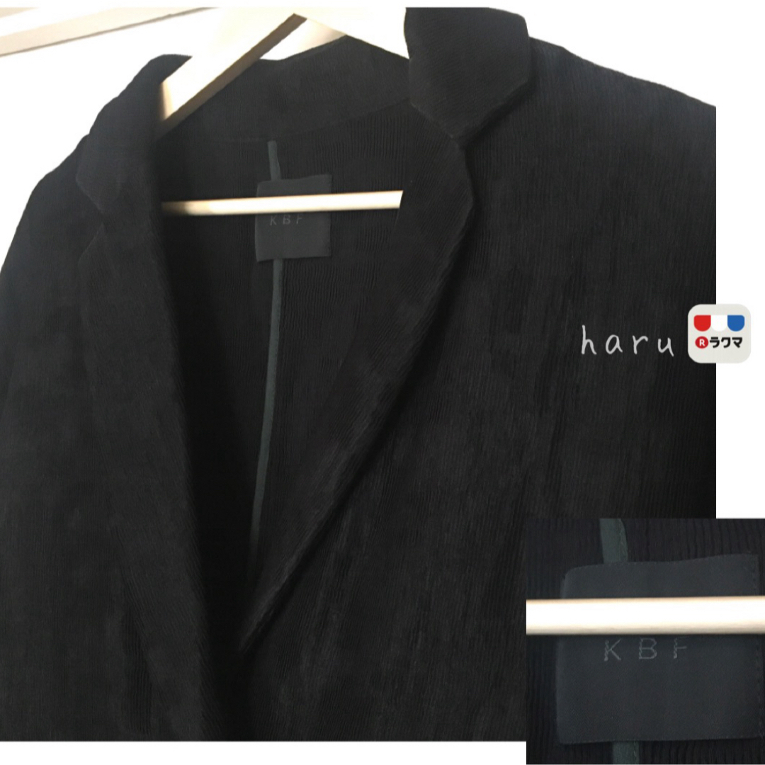 KBF(ケービーエフ)のKBF オーバーダブルジャケット ブラック レディースのジャケット/アウター(テーラードジャケット)の商品写真