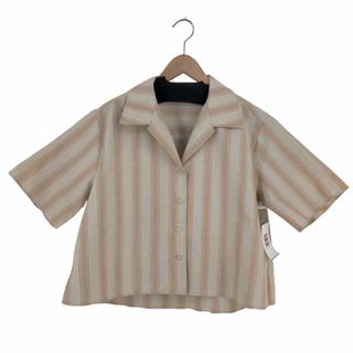 マウジー(moussy)のmoussy(マウジー) STRIPED OPEN シャツ レディース トップス(シャツ/ブラウス(半袖/袖なし))