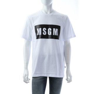 エムエスジイエム(MSGM)のMSGM 新品 国内正規品 ロゴ Tシャツ 半袖 ホワイト サイズL(Tシャツ/カットソー(半袖/袖なし))