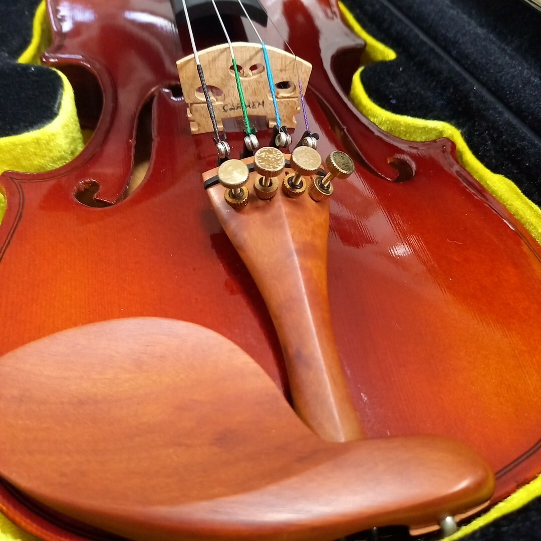 1/4子供バイオリン【超美品】付属品揃ってます。すぐに弾けます‼️ 楽器の弦楽器(ヴァイオリン)の商品写真