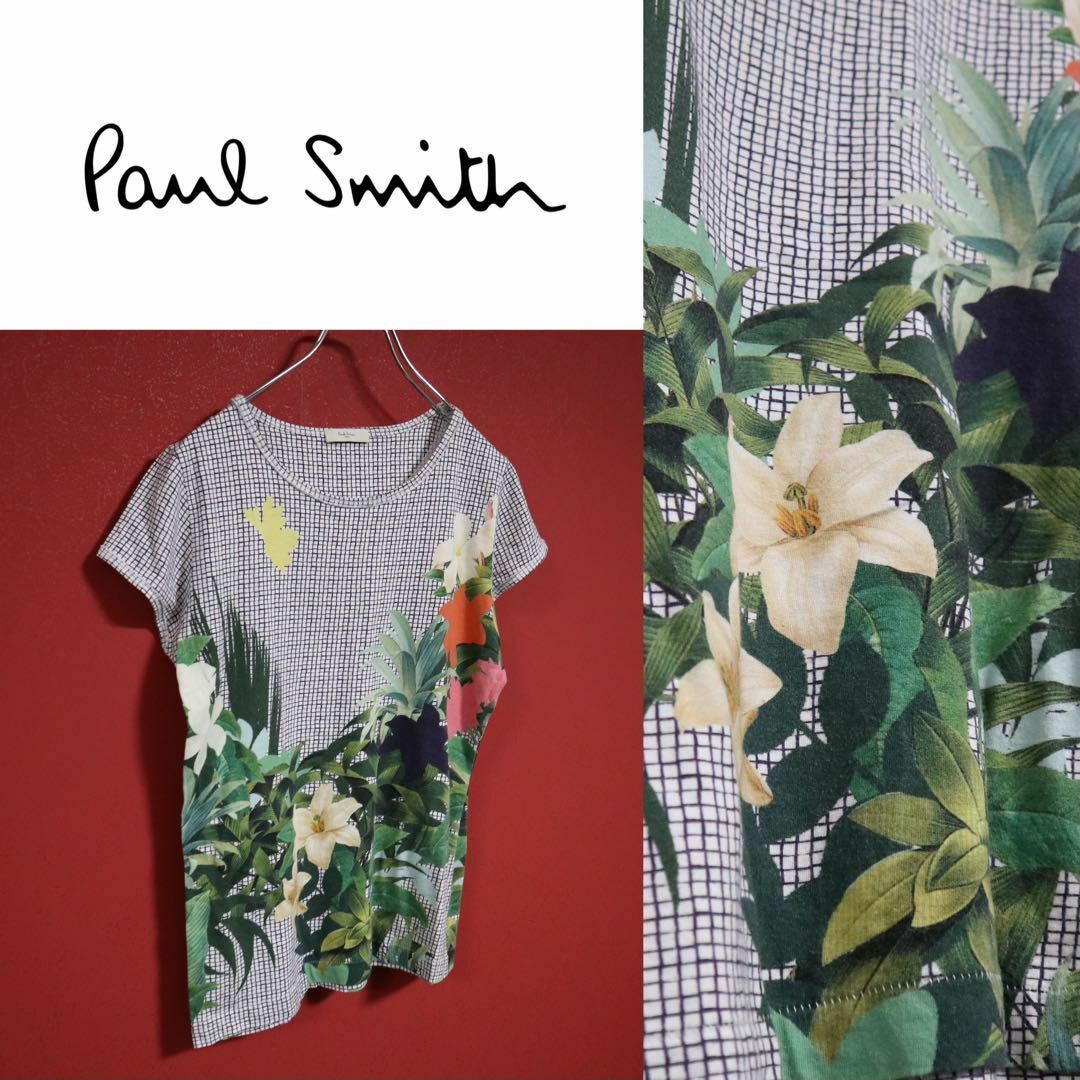 Paul Smith(ポールスミス)の【極希少】Paul Smith ブロックチェック グラフィック デザインTシャツ レディースのトップス(Tシャツ(半袖/袖なし))の商品写真