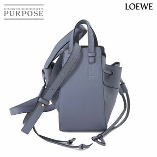 ロエベ(LOEWE)の未使用 展示品 ロエベ LOEWE ハンモック ドローストリング ミニ 2way ハンド ショルダー バッグ レザー ブルー VLP 90223516(ハンドバッグ)