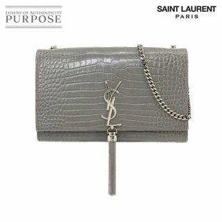 サンローラン(Saint Laurent)のサンローラン パリ SAINT LAURENT PARIS ケイト ミディアム チェーン ショルダー バッグ レザー グレー 354119 VLP 90223523(ショルダーバッグ)