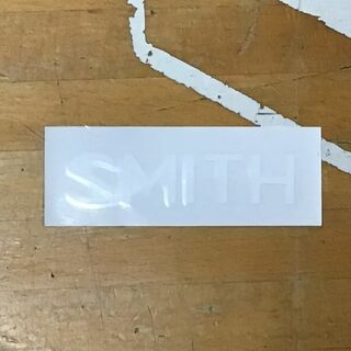 スミス(SMITH)のSMITH スミス【LOGO STICKER】7.5cm 白 カッティング(アクセサリー)