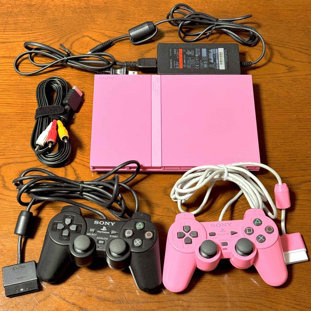 PlayStation2 - 超美品！SONY PS2 SCPH-77000 PK コントローラー2台の