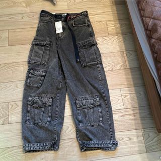 ザラ(ZARA)のzara wide cargo denim(デニム/ジーンズ)