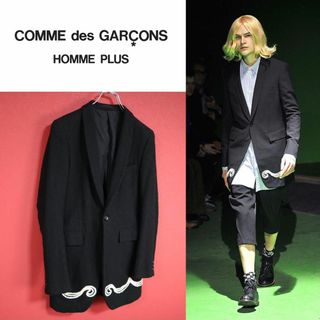 コムデギャルソンオムプリュス(COMME des GARCONS HOMME PLUS)の【希少】コムデギャルソンオムプリュス 13AW 製品洗い ロングチェスターコート(チェスターコート)