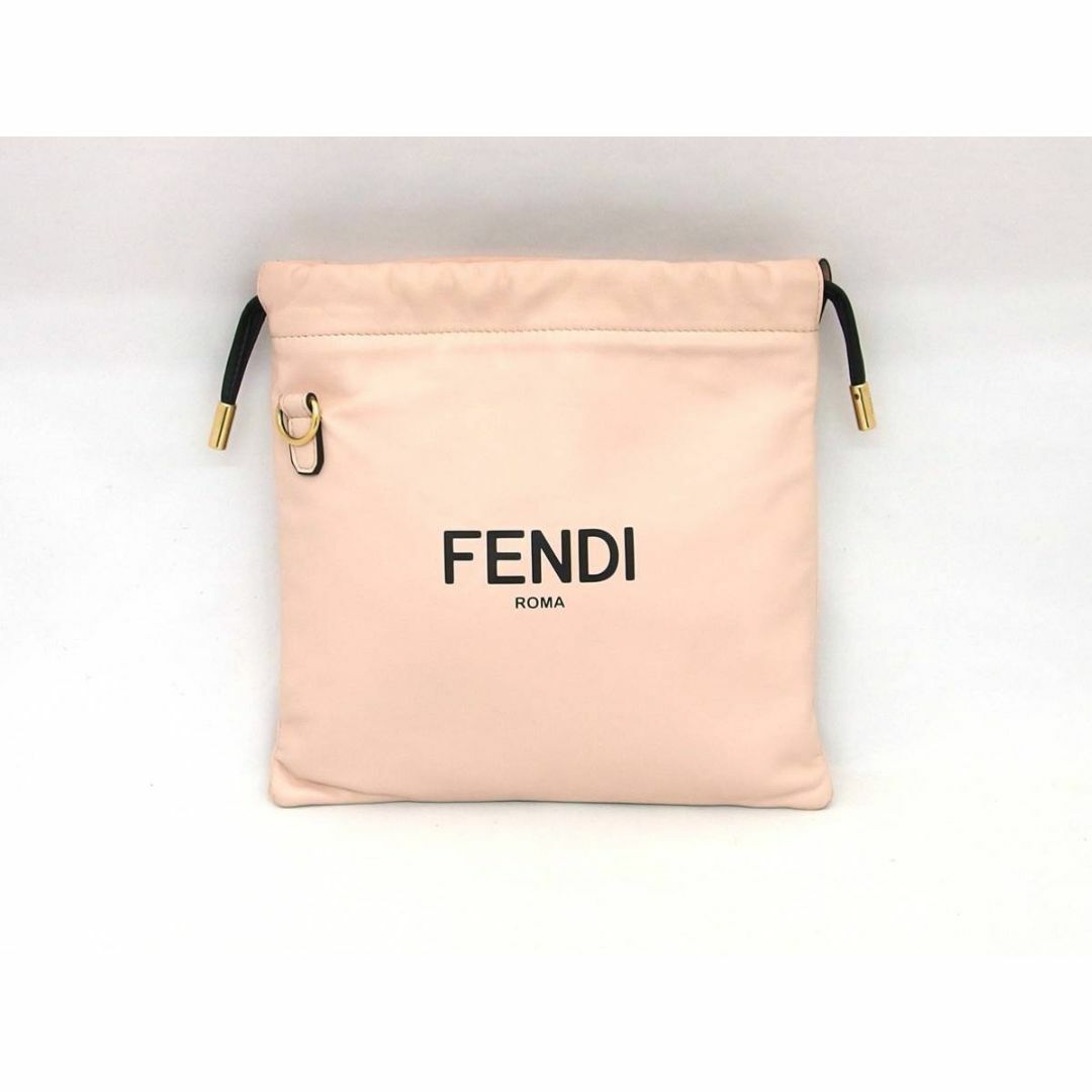 FENDI(フェンディ)のフェンディ スリムクラッチ 8BT337 ライトピンク 巾着 ショルダー レディースのバッグ(ショルダーバッグ)の商品写真