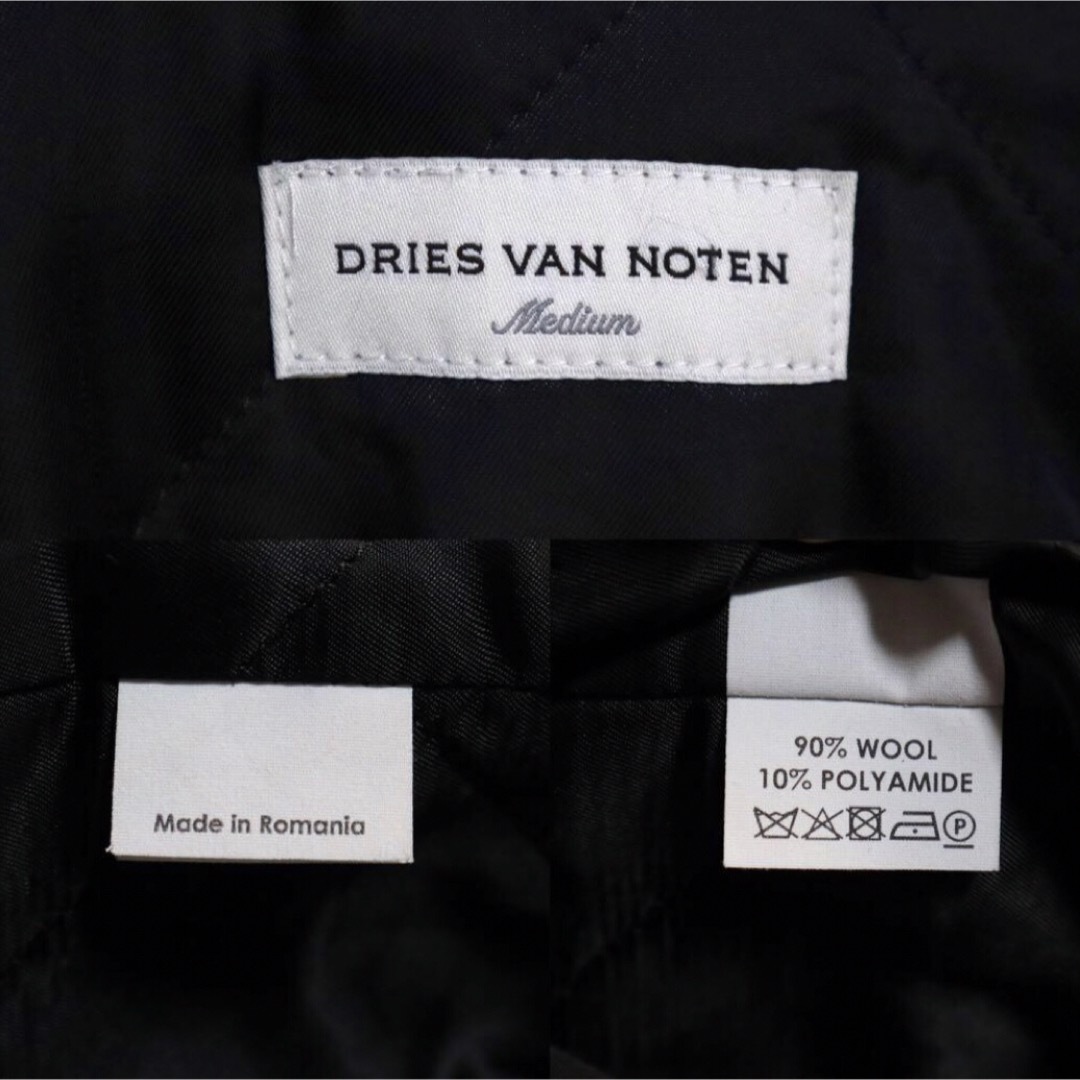 DRIES VAN NOTEN(ドリスヴァンノッテン)の【極美品】ドリスヴァンノッテン 17AW 袖切り替え ボタンデザイン コート メンズのジャケット/アウター(その他)の商品写真