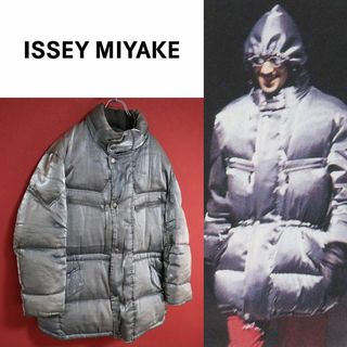 【入手困難】ISSEY MIYAKE 96AW メタリックシルバー ダウンJKT