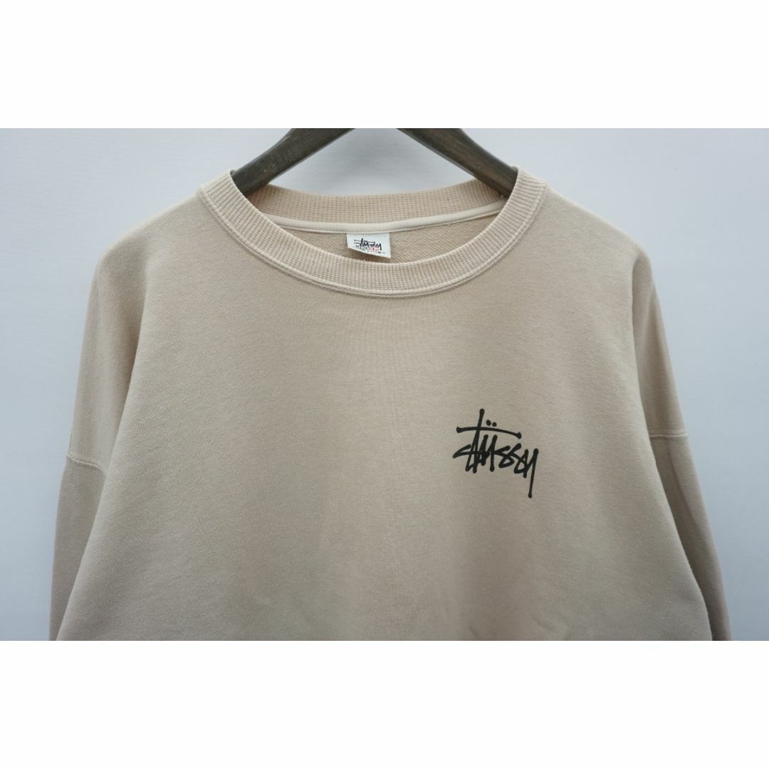 STUSSY(ステューシー)の希少 90S OLD STUSSY シャドーマン スウェット 薄茶205O▲ メンズのトップス(スウェット)の商品写真