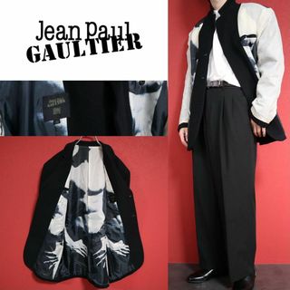 ジャンポールゴルチエ(Jean-Paul GAULTIER)の【スペシャル】Jean Paul GAULTIER 裏地デザイン ウールコート(チェスターコート)