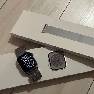 アップルウォッチ(Apple Watch)のApple Watch series8 41mm ステンレス(腕時計(デジタル))