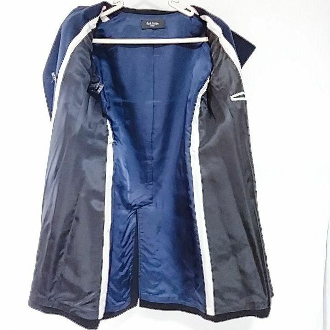 Paul Smith - 2024最新 ポールスミスブラック バイカラー コート Paul Smith - 2024最新 ポールスミスブラック バイカラー コート