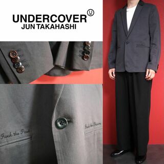 UNDERCOVER - 【スペシャル】UNDERCOVERISM 異種ボタン シルク切替 刺繍ジャケット