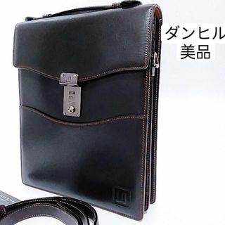 ダンヒル(Dunhill)のダンヒル 2WAY ショルダーバッグ ダイヤルロック レザー ブラック(ショルダーバッグ)