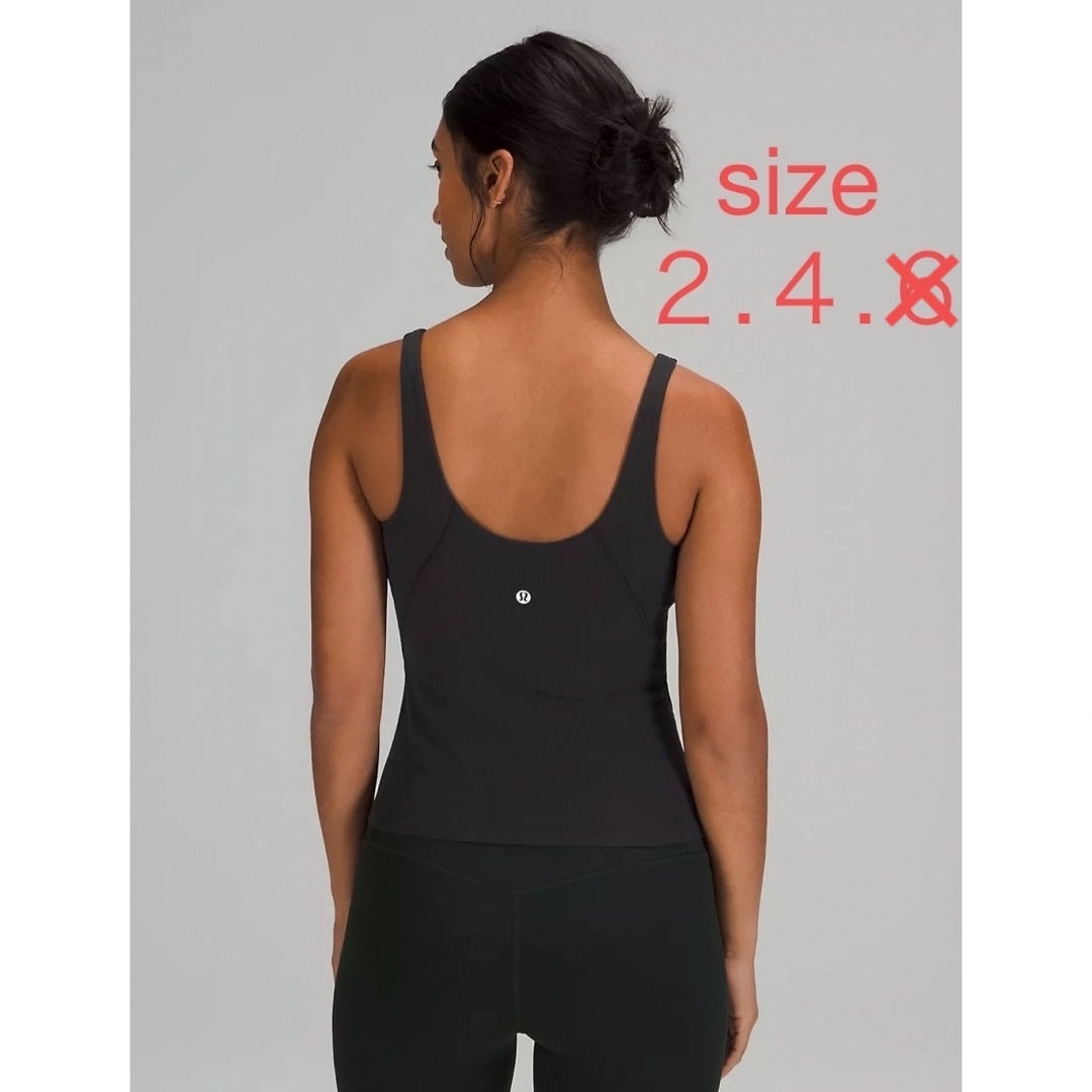 lululemon(ルルレモン)の新品 ルルレモン Align Waist-Length Tank Top（黒） スポーツ/アウトドアのトレーニング/エクササイズ(ヨガ)の商品写真