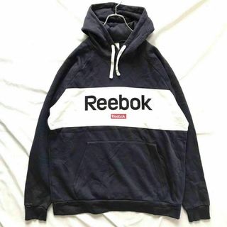 Reebok - リーボック パーカー スウェット 刺繍ロゴ ネイビー ジップ