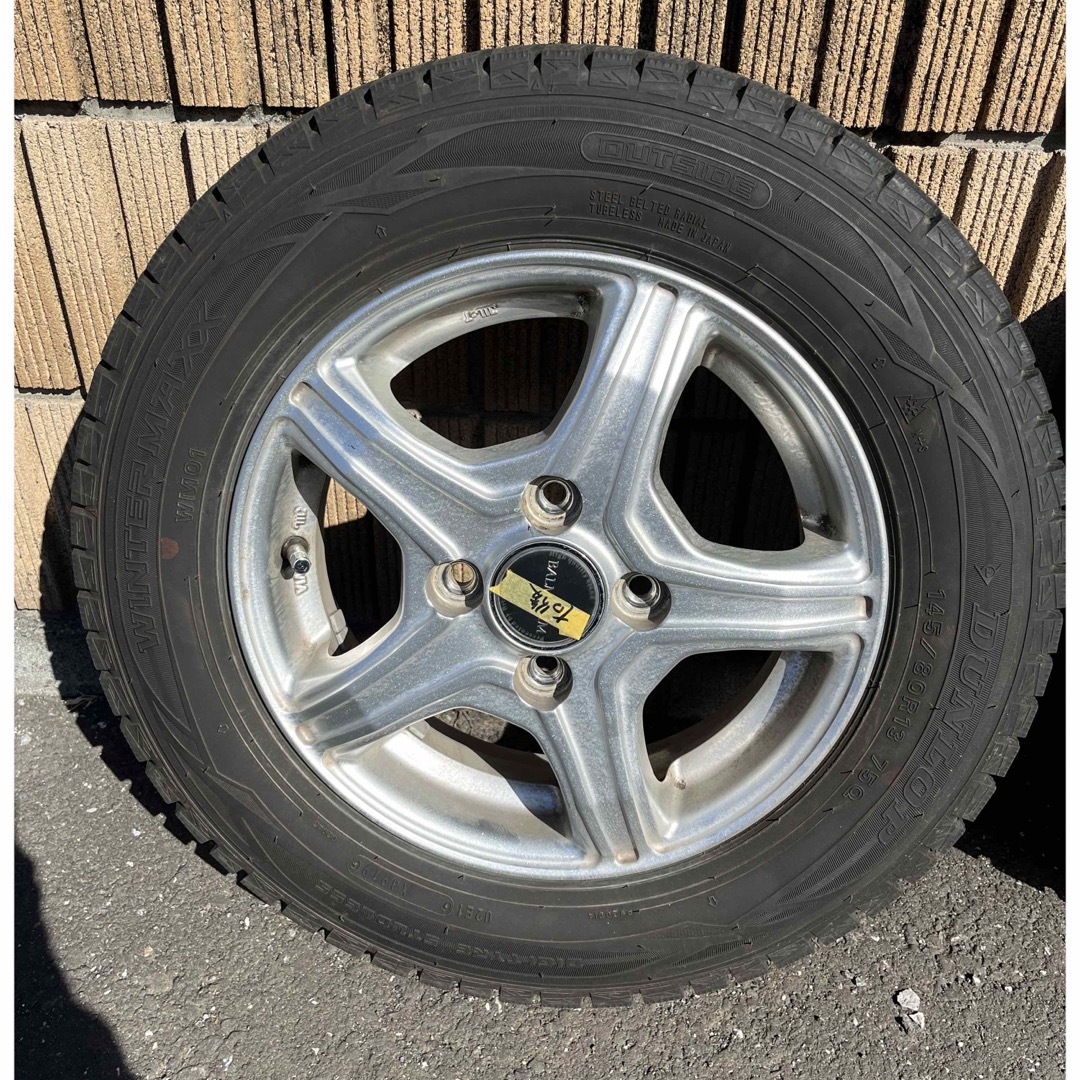 直売販売品 スタッドレスタイヤ　DUNLOP WINTER MAXX 145/80R13