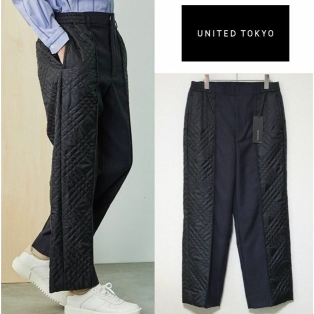 UNITED TOKYO(ユナイテッドトウキョウ)の新品【ユナイテッド トウキョウ】ウールキルト パンツ スラックス 2(w80) メンズのパンツ(スラックス)の商品写真