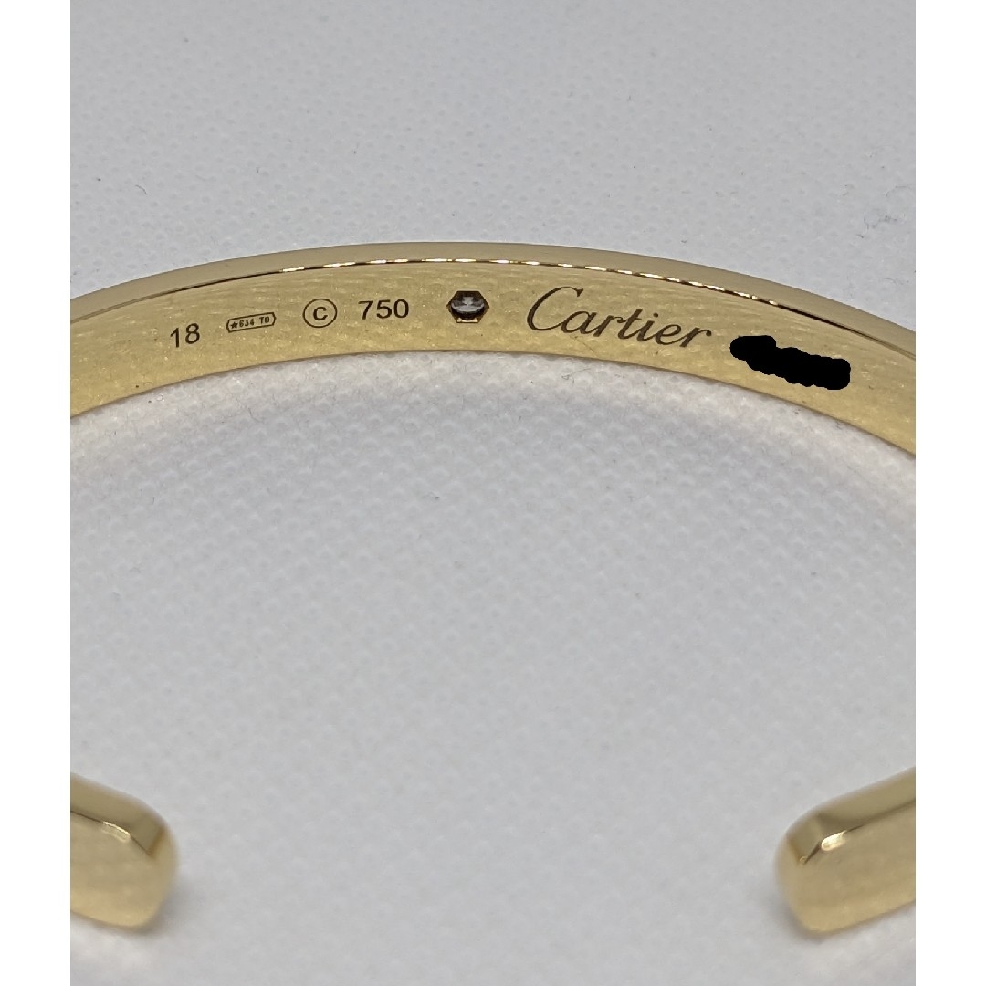 Cartier(カルティエ)のCartier LOVE オープンバングル 18 1P ダイヤ メンズのアクセサリー(ブレスレット)の商品写真