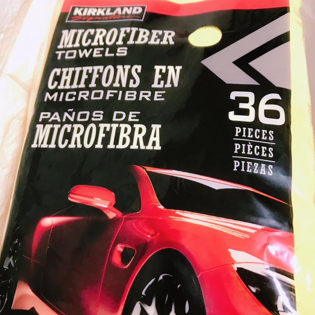 KIRKLAND(カークランド)の★3枚マイクロファイバータオル【Costco＊コストコ】クロス 自動車/バイクの自動車(メンテナンス用品)の商品写真