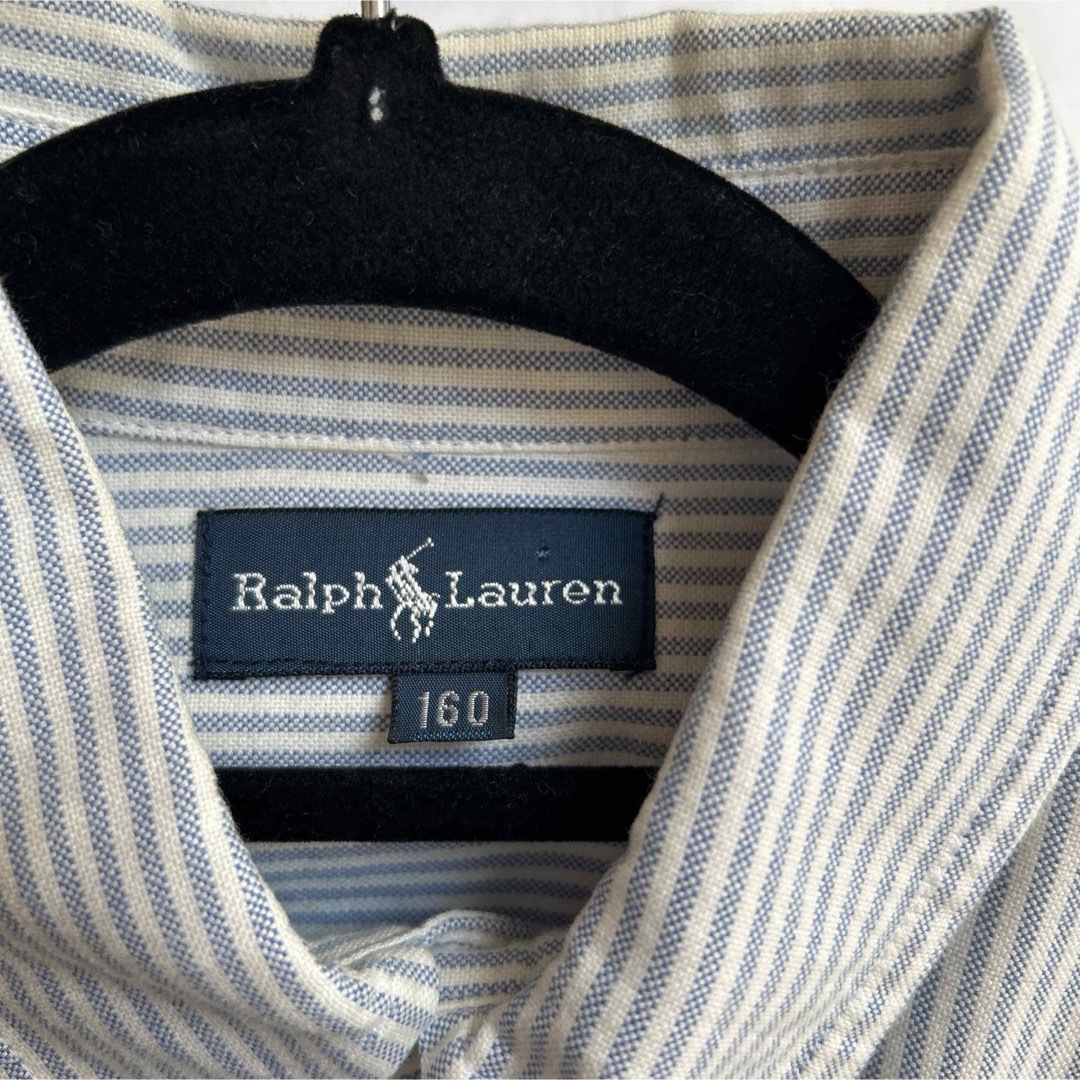 POLO RALPH LAUREN(ポロラルフローレン)の連休セール中！ラルフローレン  ストライプシャツ　160センチ キッズ/ベビー/マタニティのキッズ服男の子用(90cm~)(ブラウス)の商品写真