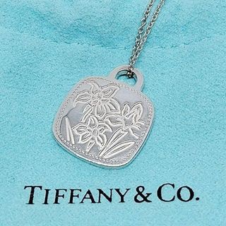 ティファニー(Tiffany & Co.)の未使用に近い　超美品　ティファニー 　ネックレス　花　花柄　AG925　超希少(ネックレス)