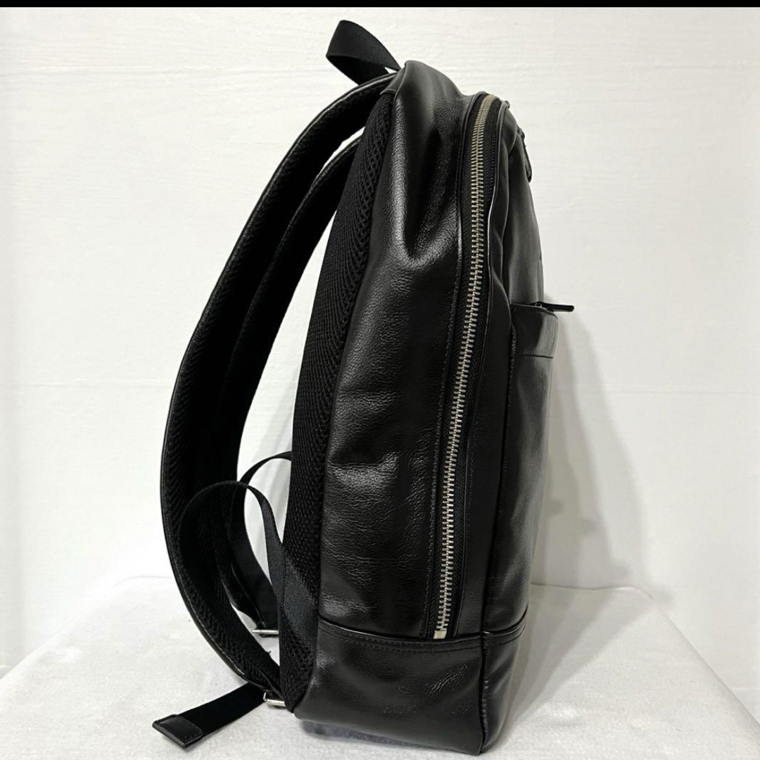 COACH コーチ メンズ リュック オールレザー ロゴ型押し ブラック COACH コーチ メンズ リュック オールレザー ロゴ型押し ブラック
