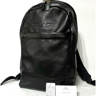 COACH チャールズ スリム バッグパック リュックサック レザー グレー