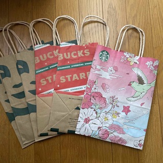 スターバックスコーヒー(Starbucks Coffee)のスターバックス紙袋　6袋　　　　　　　　　　(ショップ袋)