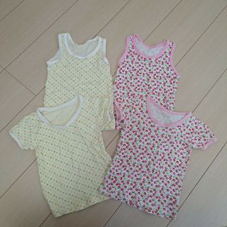 ニッセン(ニッセン)の肌着　90　ベビー　キッズ　女の子　半袖　ノースリーブ　ニッセン　匿名配送(下着)